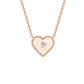 S925 Sterling Silver NecklaceLight Luxury And Simplicity Heart-shaped Fritillary - S925 Sterling Silver Heart Necklace