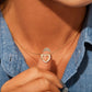 S925 Sterling Silver Overlapping Double Hollow Heart Necklace For Women - Heartfelt Sparkle for Women Who Love to Shine