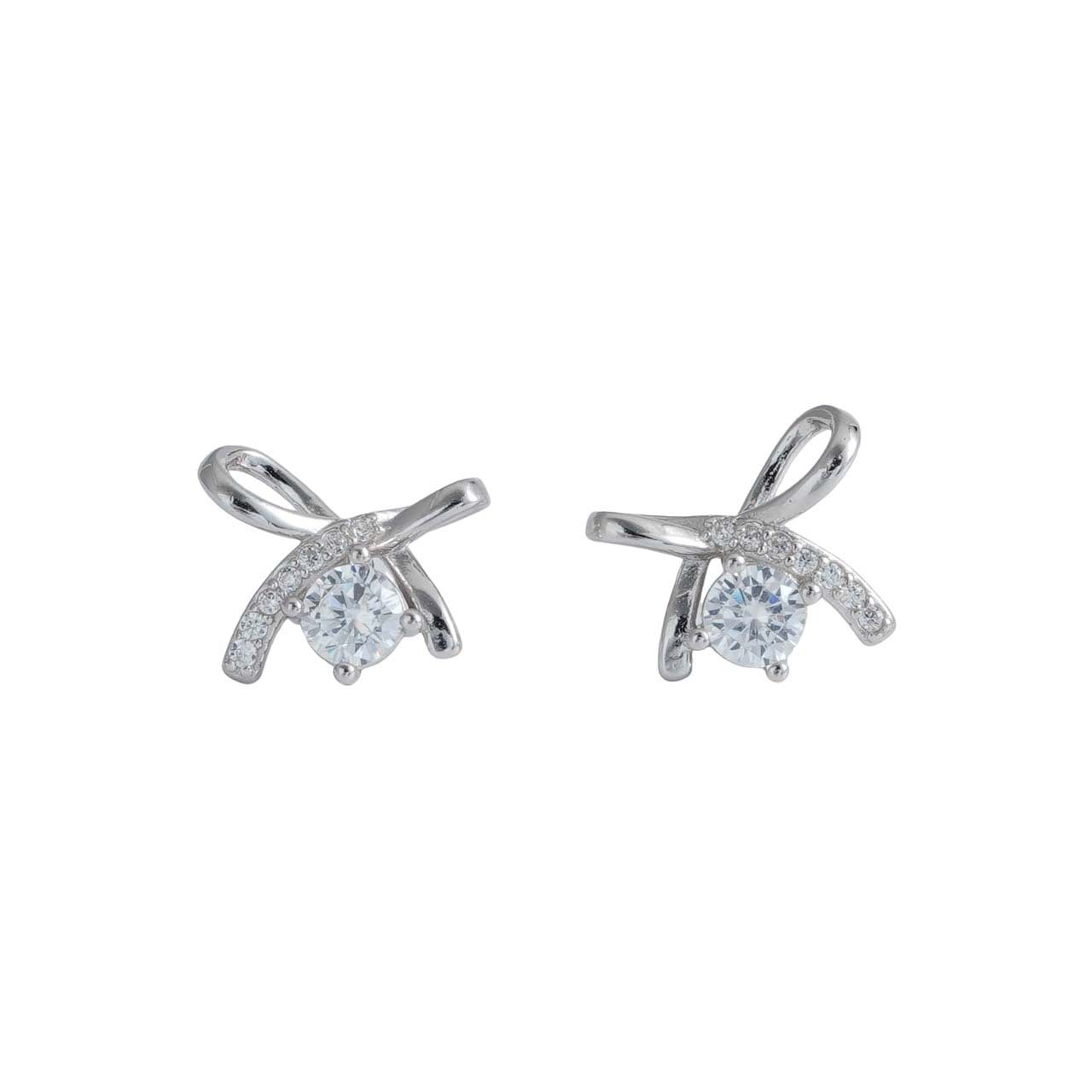 S925 Sterling Silver Simple Bow Stud Earrings - Bows for Your Ears S925 Sterling Silver Earrings