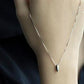 S925 Sterling Silver Small Water Drop-shaped Clavicle Chain - Shiny Clavicle Chain for Your Inner Water Drop