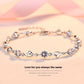 S999 Pure Silver Love Heart Simple Personality Mori Style Student Couples Bracelet - S999 Pure Silver Love Heart Mori