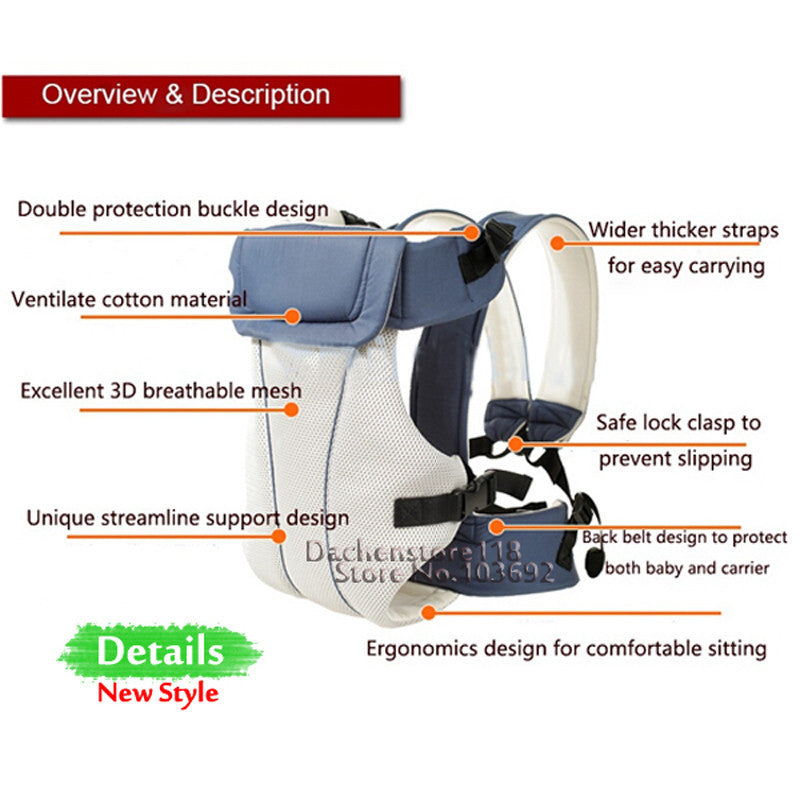 Safe and breathable baby carrier - Safe and Breathable Baby Carrier for Tiny Houdinis