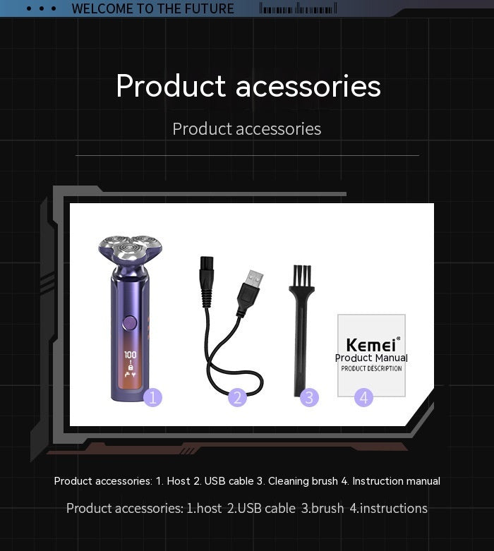 Electric Shaver with Rechargeable Battery and Automatic Gift Box Collection - Shave in Style Our automatic gift box