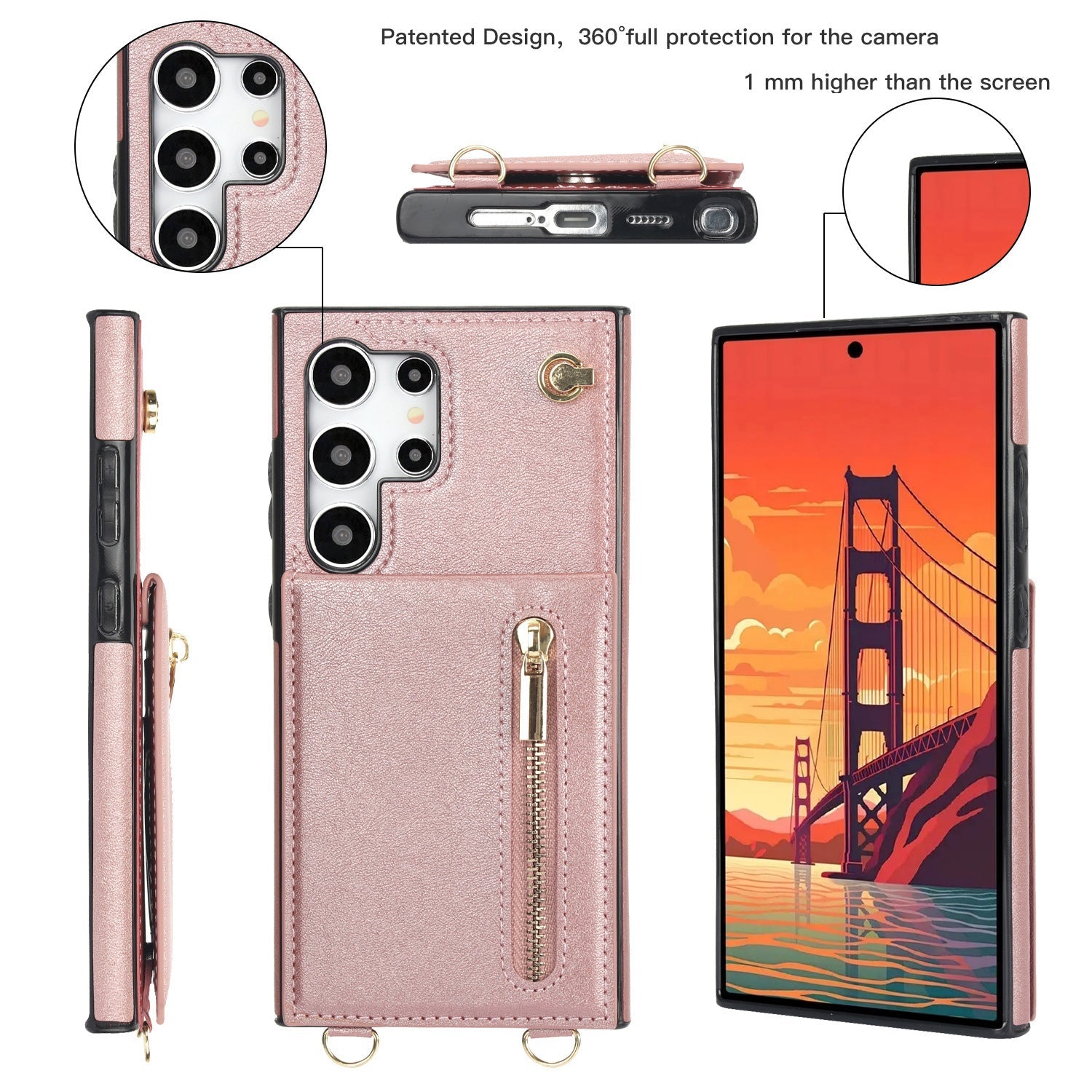 Samsung Card Holder Phone Case with Stand PU TPU Handmade Japanese Korean Style Teleplus