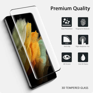 Samsung Galaxy S21 Ultra 5G Tempered Screen Protector Full HD Curved Edge - Glass samsung galaxy s21 ultra 5g tempered