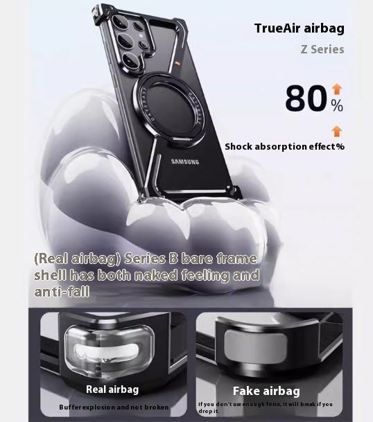 Samsung Galaxy S24 Ultra Aluminum Alloy Frameless Heat Dissipation Phone Case - for Cool Phones aluminum alloy