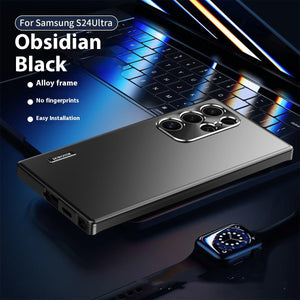Samsung Magnetic Metal Phone Case Luxury Shockproof Slim Protective Cover - phone case