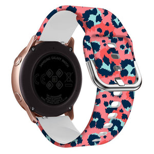 Samsung Silicone Smart Watch Strap 20mm 46 Colors Print - in smart watch strap 22mm silicone print