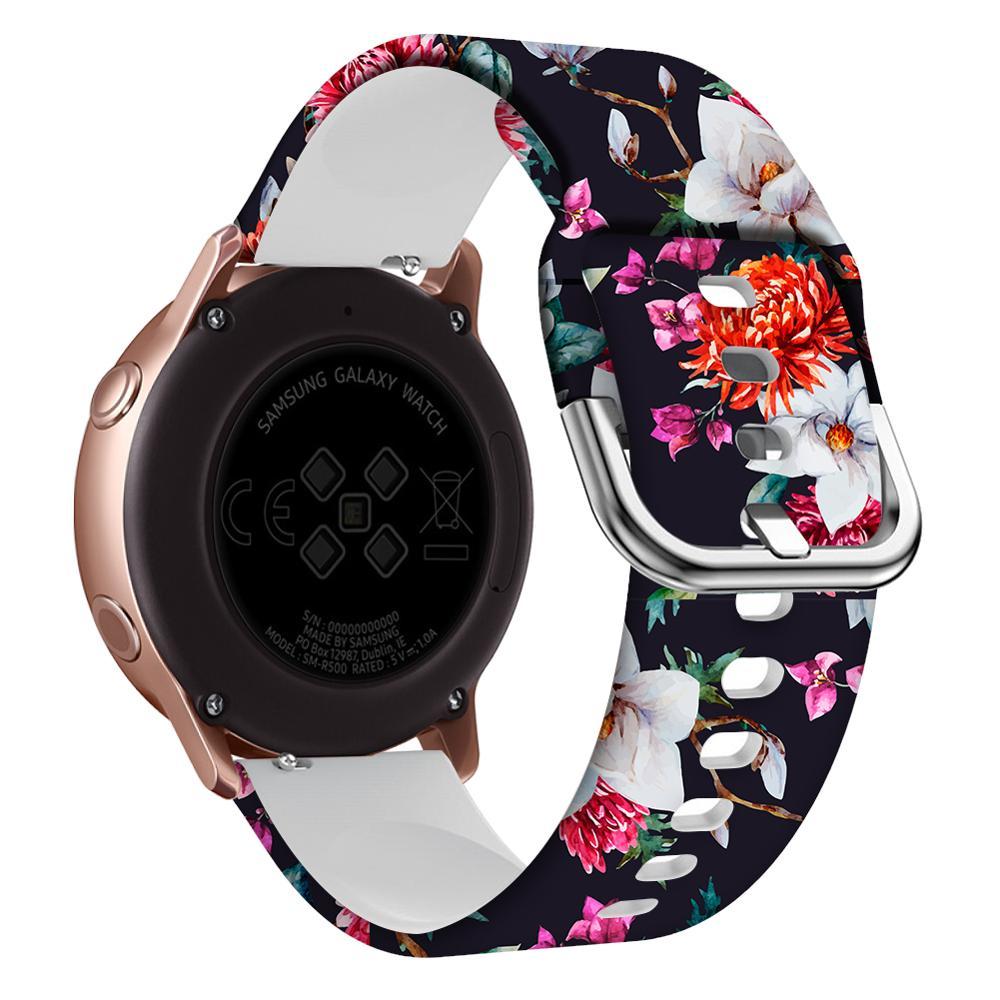 Samsung Silicone Smart Watch Strap 20mm 46 Colors Print - in smart watch strap 22mm silicone print
