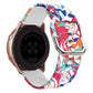 Samsung Silicone Smart Watch Strap 20mm 46 Colors Print - in smart watch strap 22mm silicone print