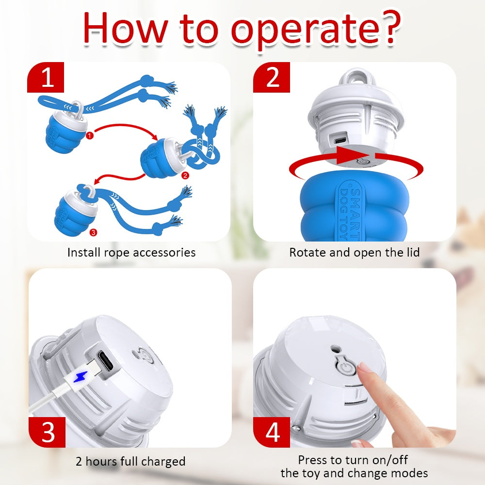 Sapphire Blue Plastic Pet Toy Packaging Box for Dog and Cat Toys 114x80x108mm - Storage Dogs Cats