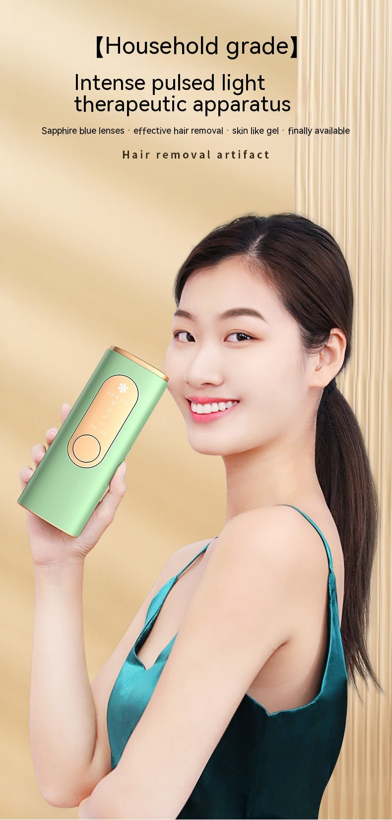 Sapphire Depilatory Device Photon IPL for Full Body Hair Removal - For Smoothness sapphire depilatory device photon ipl