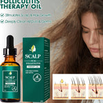 Scalp Hair Care Oil with Grape Seed Ginger Ginseng Peppermint Extract 30ml - scalp hair care grape seed oil ginger