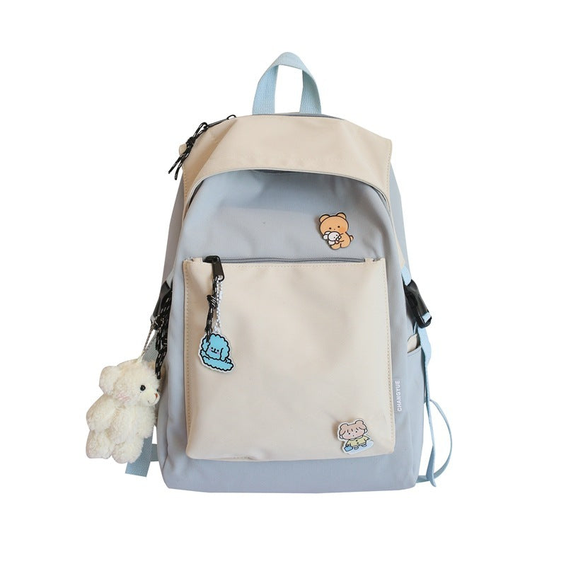 Schoolbag Female New Korean Version Of The Trend Of College Style Ins Girl Backpack Japanese Junior High School Student