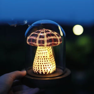 Sea Urchin Handmade Night Lamp Decoration with Mushroom Craft - mushroom sea urchin handmade night lamp decoration