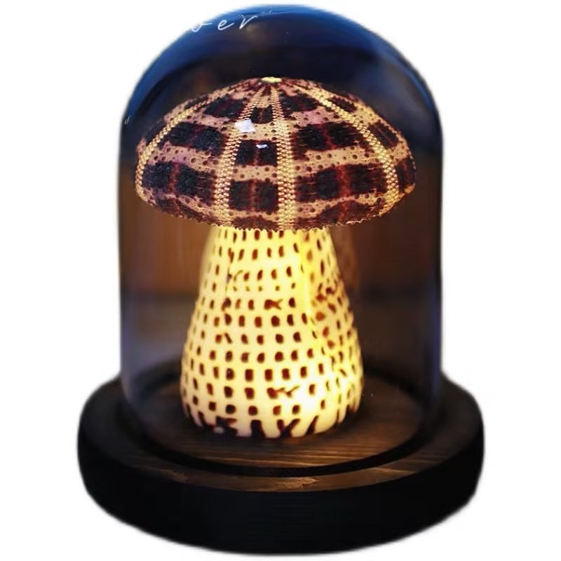 Sea Urchin Handmade Night Lamp Decoration with Mushroom Craft - mushroom sea urchin handmade night lamp decoration