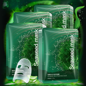 Seaweed Moisturizing Facial Mask for Skin Hydration and Pore Softening - a Marine Glow seaweed moisturizing facial mask