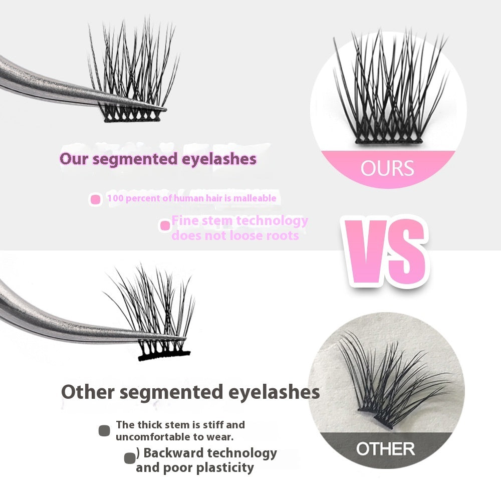 Segmented Eyelashes with Imported Fiber for United States Customers CHF - united states chf segmented eyelashes