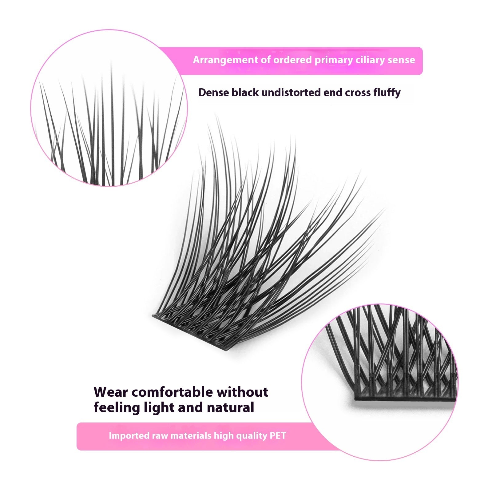 Segmented Eyelashes with Imported Fiber for United States Customers CHF - united states chf segmented eyelashes