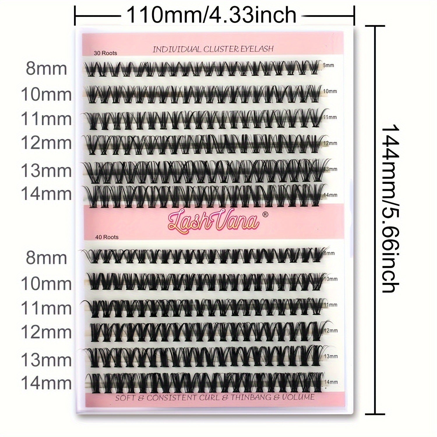 Segmented False Eyelashes Thick Curl Twelve Rows - segmented false eyelashes united states