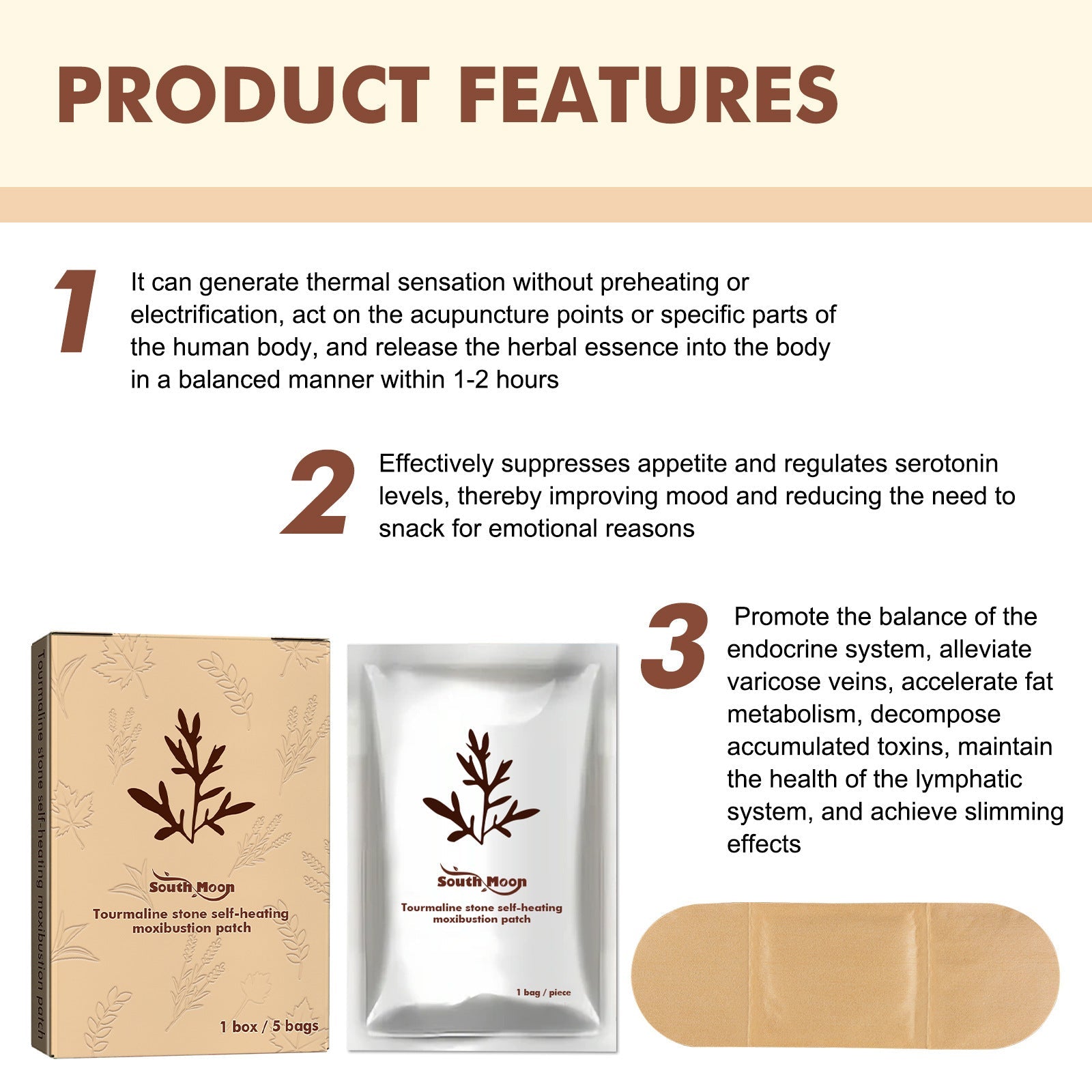 Self-Heating Moxibustion Plaster for Joint and Cervical Soothing - Teleplus joint massage cervical moxibustion plaster