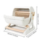 Semi Automatic Tilting Cat Litter Box with Lid in Multiple Colors - Teleplus litter box
