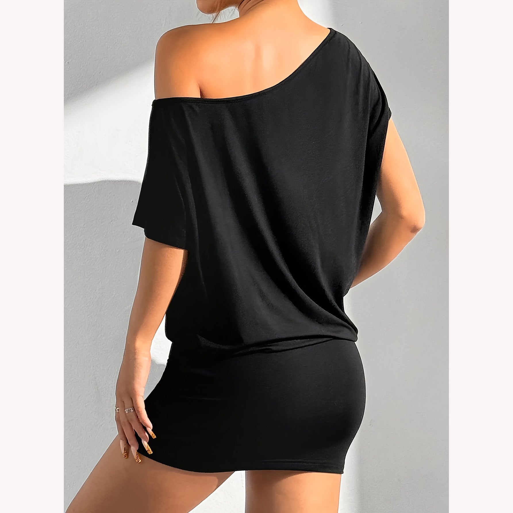 Sequin Bodycon Dress for Women Polyester Mini Skirt Party Clubwear S to XXL - S-XXL Teleplus