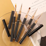 Set of 15 Nail Brush Cables with Double-Headed Nails for Manicure and Crafting - nail brush cable