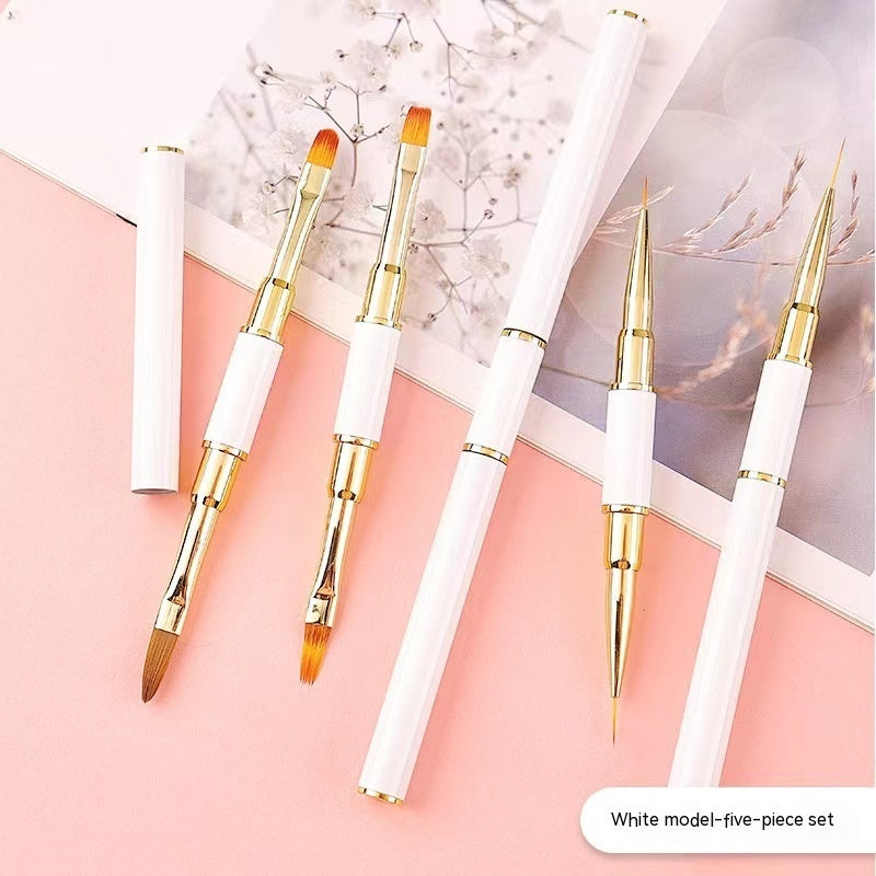 Set of 15 Nail Brush Cables with Double-Headed Nails for Manicure and Crafting - nail brush cable