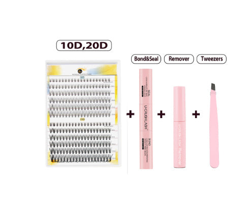 Set Of Thick Curly False Eyelashes - curly false eyelashes