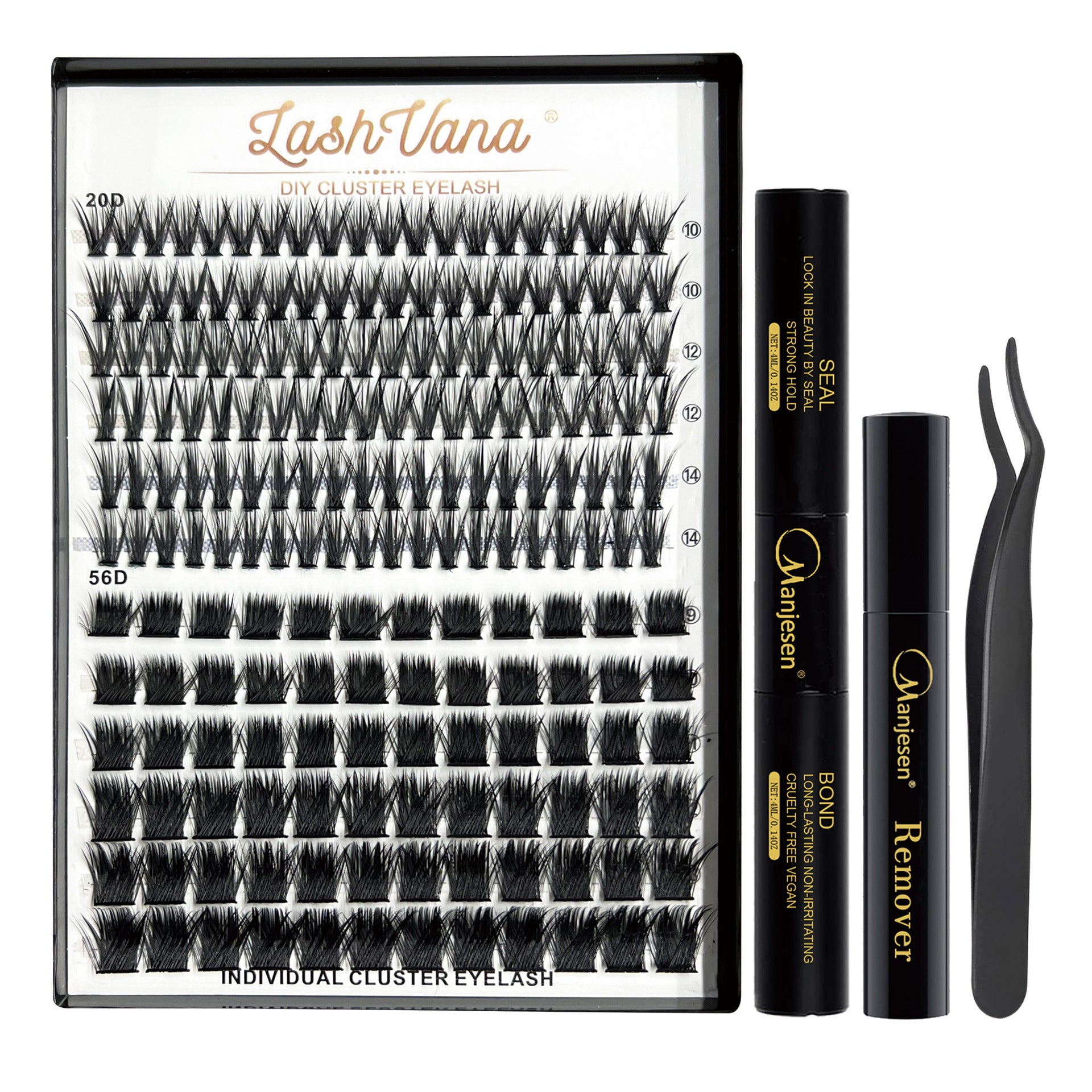 Set Of Thick Curly False Eyelashes - curly false eyelashes