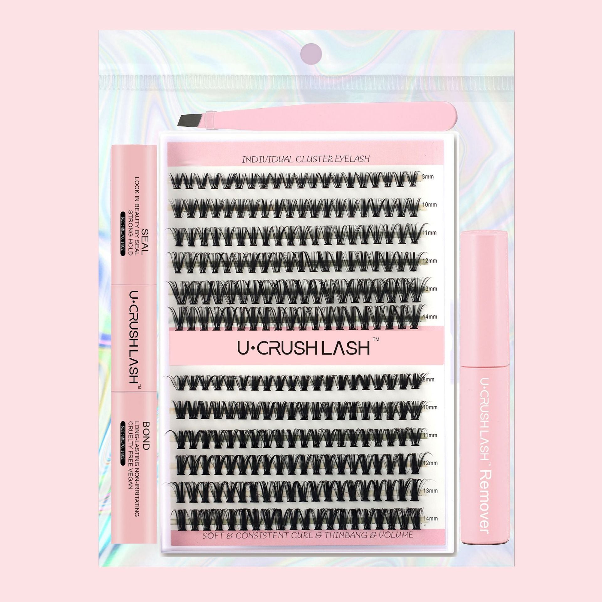 Set Of Thick Curly False Eyelashes - curly false eyelashes