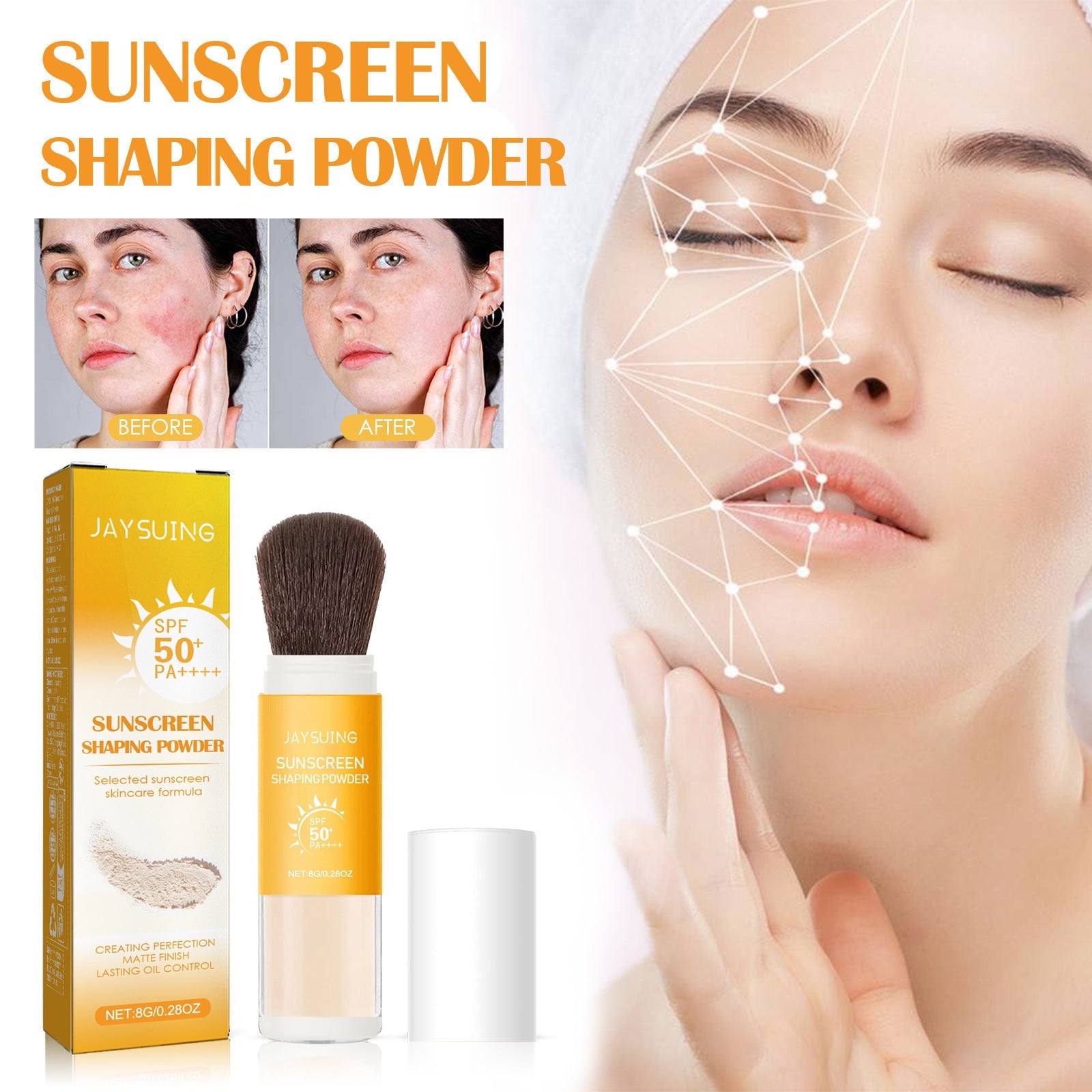 Setting Powder with Talc and Zinc Oxide for Makeup Finish - Teleplus