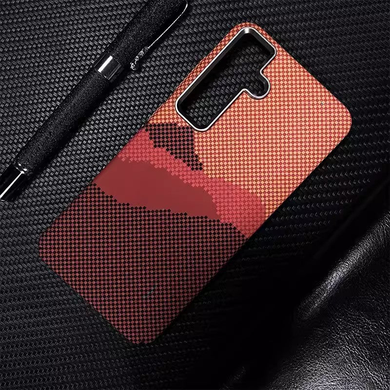 Shanhe Xinghe Samsung Shockproof Phone Case with Colorful Plaid and Stripes for United States CHF - Magnetic Suction