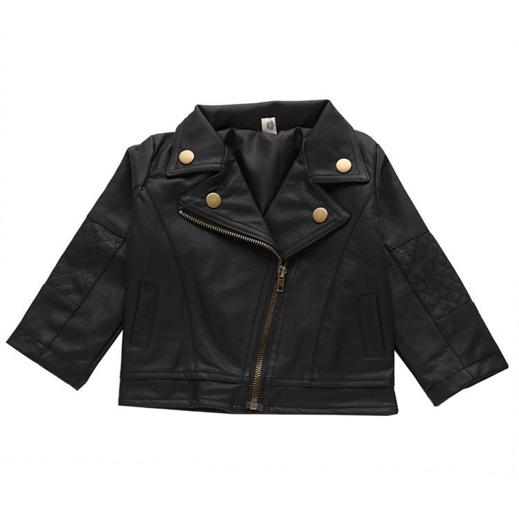 Shannon Leather Jacket for Boys Primary Secondary School Children Spring Autumn - Teleplus Youth shannon leather jacket