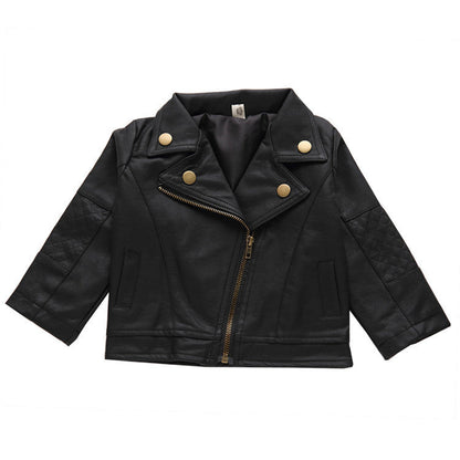 Shannon Leather Jacket for Boys Primary Secondary School Children Spring Autumn - Teleplus Youth shannon leather jacket