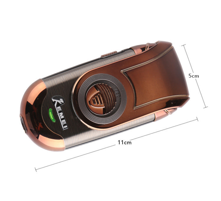 Rechargeable Electric Shaver with Dual Heads and European Standard Power - for Smooth Mishaps electric shaver