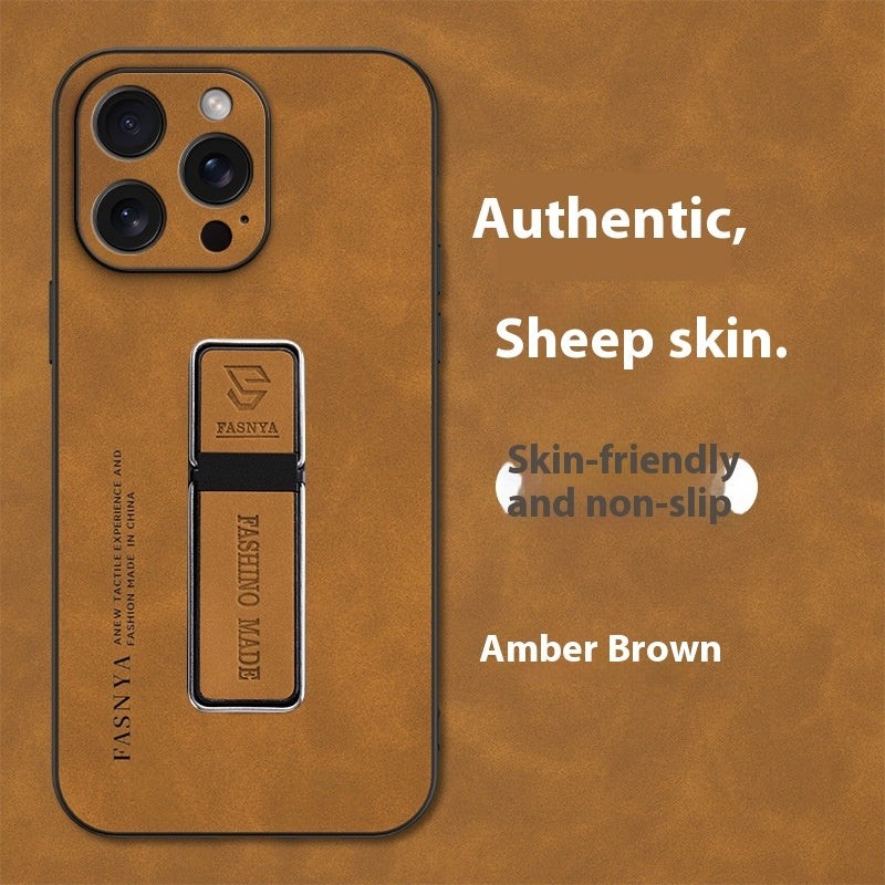 Sheepskin Magnetic Suction Bracket Protective Cover in Multiple Colors - sheepskin magnetic suction bracket protective