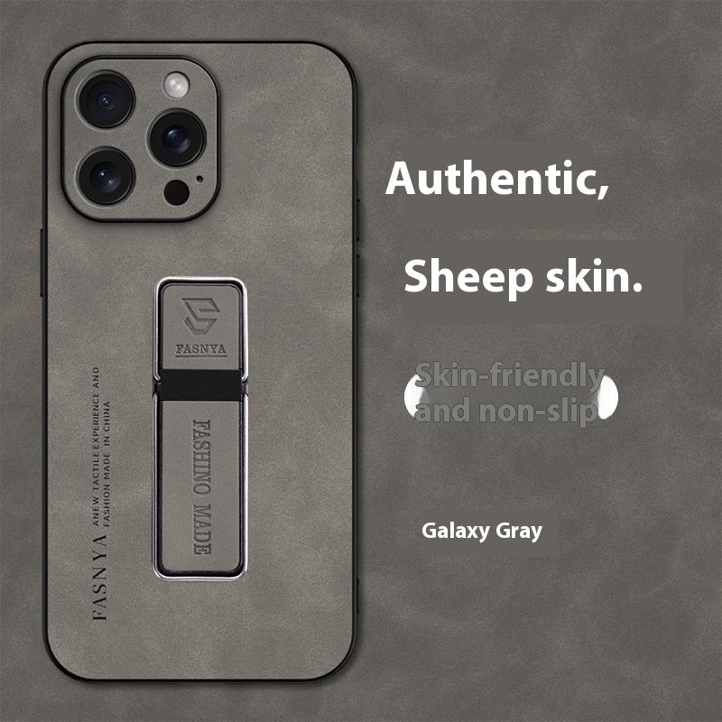 Sheepskin Magnetic Suction Bracket Protective Cover in Multiple Colors - sheepskin magnetic suction bracket protective