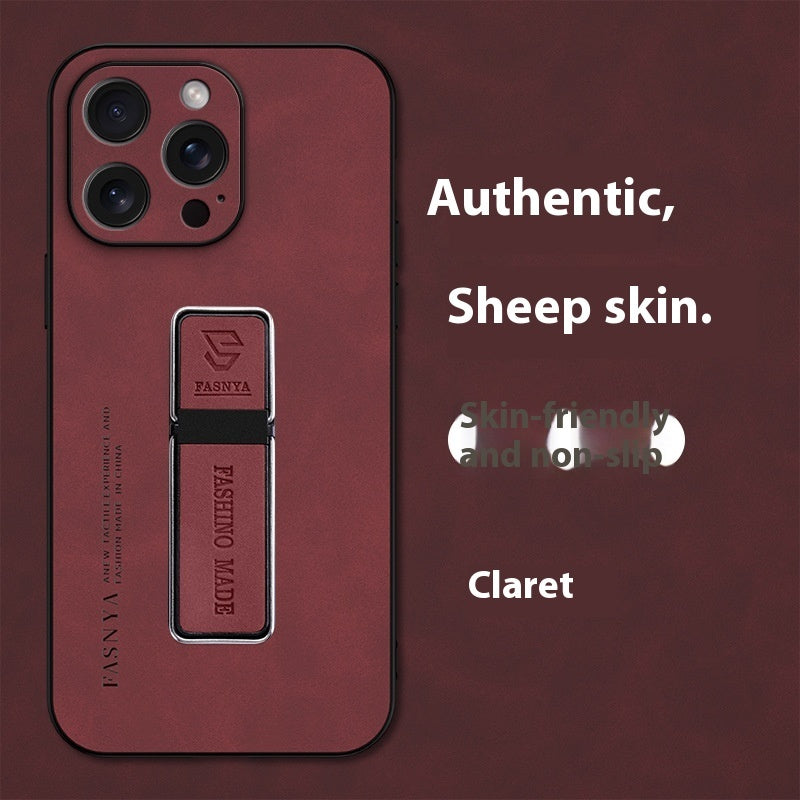 Sheepskin Magnetic Suction Bracket Protective Cover in Multiple Colors - sheepskin magnetic suction bracket protective