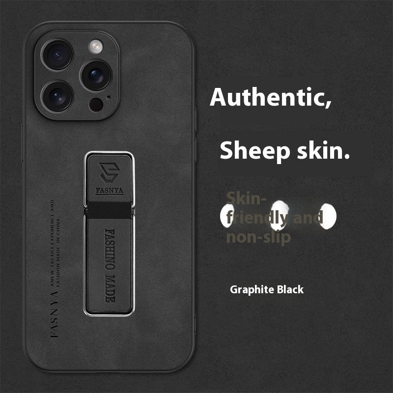 Sheepskin Magnetic Suction Bracket Protective Cover in Multiple Colors - sheepskin magnetic suction bracket protective