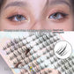 Sheer Root Natural Fake Eyelashes with Segmented Design for a Comic Fairy Look - sheer root natural segmented comic