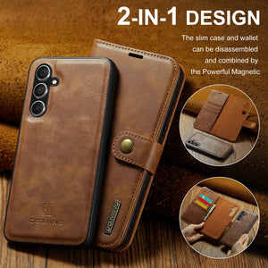 Shockproof Mobile Phone Wallet Case with Magnetic Suction for Samsung - Teleplus shockproof mobile phone protective case