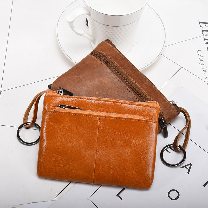 Leather Cowhide Bag for Men and Women with Retro Style in the United States - Wallet That’s Moo-velously Practical