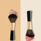 Short Handle Makeup Brush Set for Foundation and Blush Application - short handle makeup brush foundation sweep