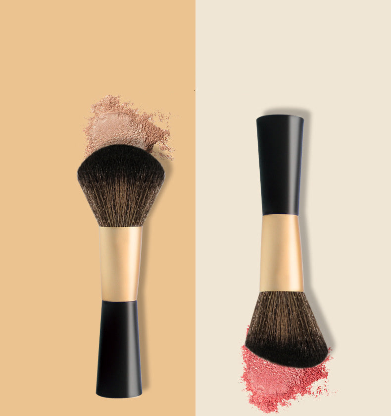 Short Handle Makeup Brush Set for Foundation and Blush Application - short handle makeup brush foundation sweep