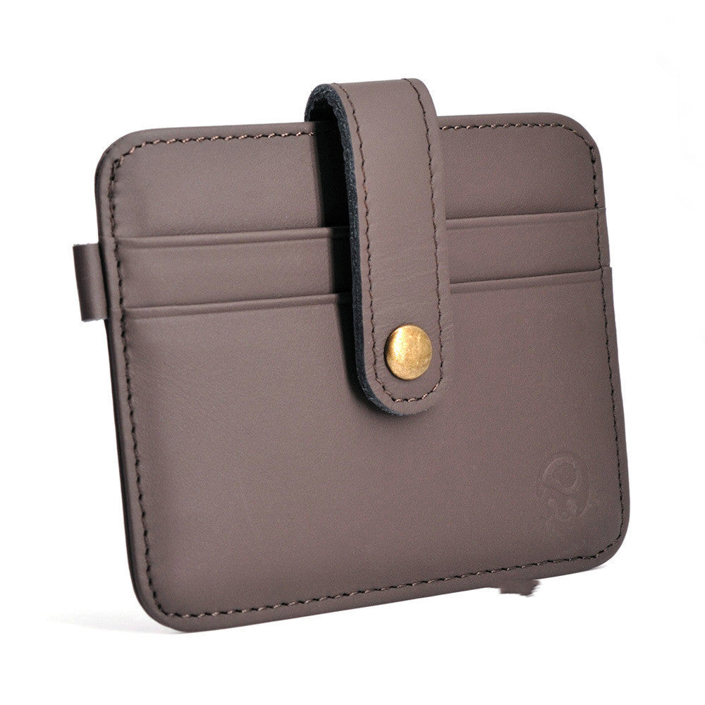 Short Leather Driving Case with Lock Suggests European Style and Universal Fit - ID Wallet for Stylish Chaos short