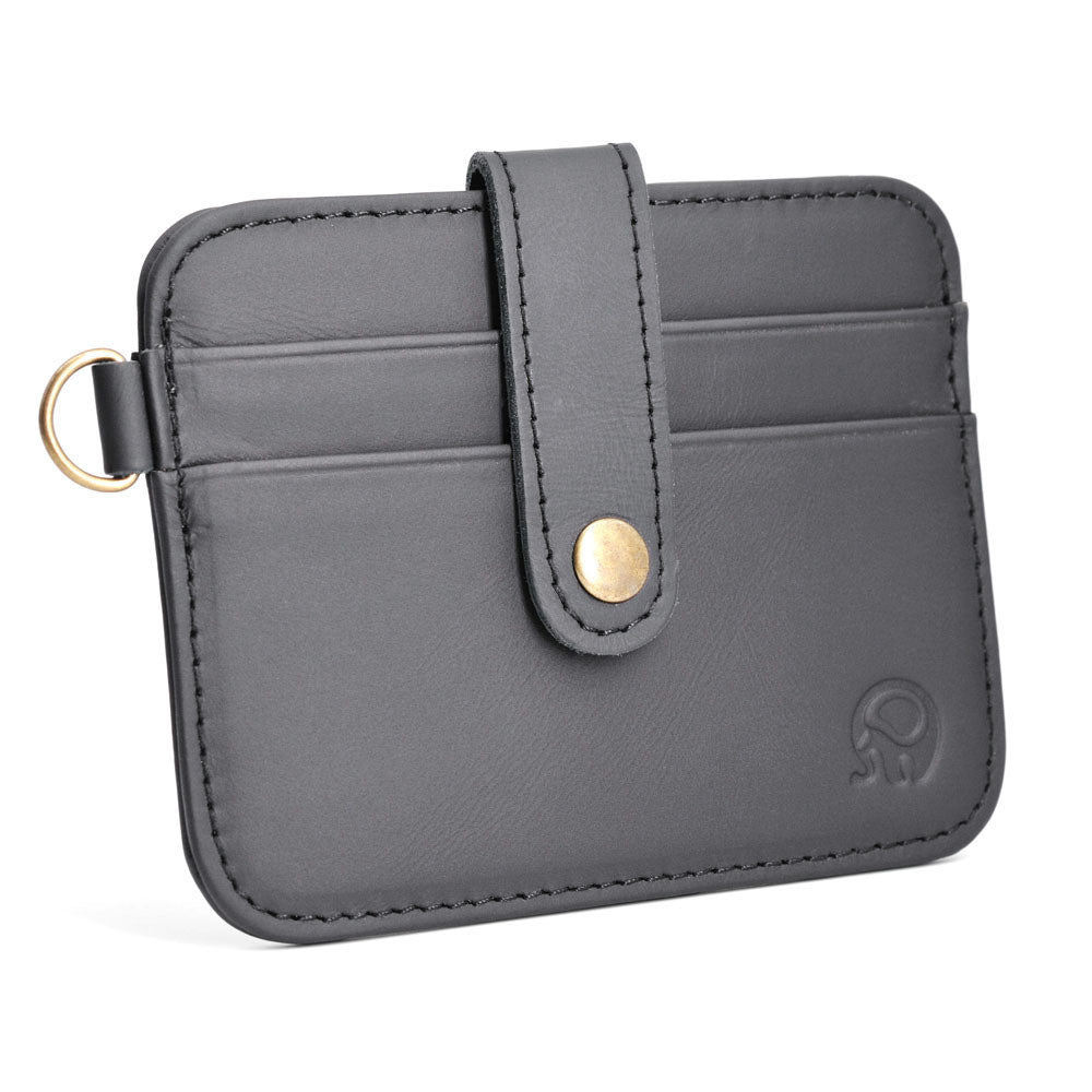 Short Leather Driving Case with Lock Suggests European Style and Universal Fit - ID Wallet for Stylish Chaos short