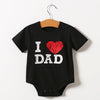 Short sleeve triangle romper - Love Daddy