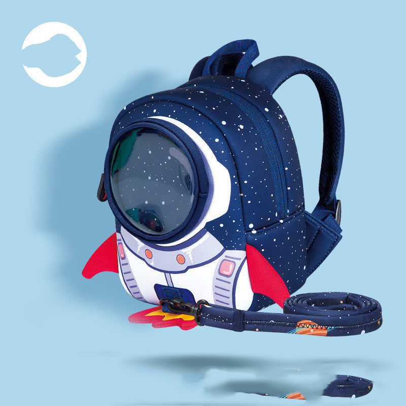 Shoulder Messenger Cartoon Backpack Kindergarten School Bag - Rocket Your Day with the Funniest School Bag